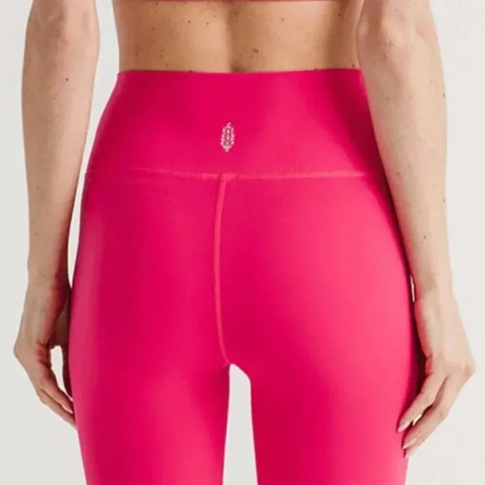 NWT Free People Movement Never Better Hot Pink Leggings - Picture 4 of 8